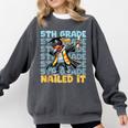 Dabbing Graduation Boy 5th Grade Nailed It Class Of 2025 Comfort Colors Sweatshirt Pepper