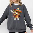 Dabbing Mexican Pizza Dance Food Lover Graduation Comfort Colors Sweatshirt Pepper
