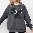 Dabbing Panda Bear Graduation Senior 2019 Shirt Comfort Colors Sweatshirt Pepper