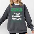 Dad Joke Why Was The Math Book Sad Pun Dad Jokes Comfort Colors Sweatshirt Pepper