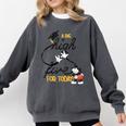 Disney Mickey Mouse A Big High Five For Today Graduation Comfort Colors Sweatshirt Pepper