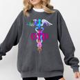 Doctor Of Occupational Therapy OTD Caduceus Graduation Comfort Colors Sweatshirt Pepper