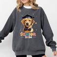 Dog Class Of 2024 Graduation Senior 2024 Men Women Girls Kids Comfort Colors Sweatshirt Pepper