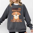 Dog Introvert I Need 20 Minutes Where No One Comes Comfort Colors Sweatshirt Pepper