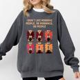 I Dont Like Morning People Introvert Coffee Lover Antisocial Comfort Colors Sweatshirt Pepper