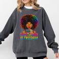 Education Is Freedom Teacher Books History Month Comfort Colors Sweatshirt Pepper