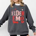 Elder Emo Retro Punk Typography Nostalgia Comfort Colors Sweatshirt Pepper Elder Emo Retro Punk Typography Nostalgia Comfort Colors Sweatshirt Pepper