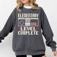 Elementary Level Complete Gamer Class Of 2025 Graduation Comfort Colors Sweatshirt Pepper