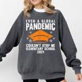 Elementary School 2021 Degree Graduation Graduate Comfort Colors Sweatshirt Pepper
