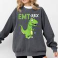 EMT Rex Paramedic Graduation Firefighter Comfort Colors Sweatshirt Pepper