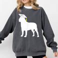 English Mastiff Graduation Dog Graduate Comfort Colors Sweatshirt Pepper