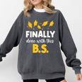 Finally Done With This Bs Bachelor's Bachelor Graduation Comfort Colors Sweatshirt Pepper