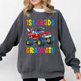 First Grade Graduation Monster Truck 1st Grade Graduate Comfort Colors Sweatshirt Pepper
