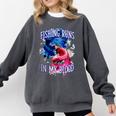 Fishing Runs In My Blood Introvert Hobby Antisocial Comfort Colors Sweatshirt Pepper