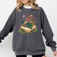 Floral Book Bloom Wildflowers Literature Nature Fantasy Comfort Colors Sweatshirt Pepper Floral Book Bloom Wildflowers Literature Nature Fantasy Comfort Colors Sweatshirt Pepper