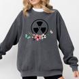 Floral Rad Tech Radiology Graduation X-Ray Tech Comfort Colors Sweatshirt Pepper