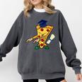 Flossing Pizza Dairy OIT For Dairy OIT Graduation Comfort Colors Sweatshirt Pepper