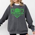 Football Senior Night Football Senior 2025 Graduation 24 Comfort Colors Sweatshirt Pepper