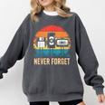 Never Forget Retro 80s 90s Floppy VHS Cassette Nostalgia Comfort Colors Sweatshirt Pepper Never Forget Retro 80s 90s Floppy VHS Cassette Nostalgia Comfort Colors Sweatshirt Pepper