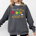 Fourth 4th Grade 2018 Nailed It Graduation Shirt Comfort Colors Sweatshirt Pepper