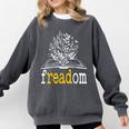 Freadom Freedom Read Banned Books Librarians Comfort Colors Sweatshirt Pepper