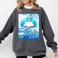 Frutiger Aero Aesthetic Tech Book Butterfly Comfort Colors Sweatshirt Pepper Frutiger Aero Aesthetic Tech Book Butterfly Comfort Colors Sweatshirt Pepper