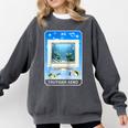 Frutiger Aero Aesthetic Tech Computer Aquarium Tarot Card Raglan Baseball Tee Comfort Colors Sweatshirt Pepper