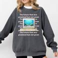 Frutiger Aero Aesthetic Tech The Future That Was Promised Comfort Colors Sweatshirt Pepper