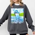 Frutiger Aero Aesthetic Tech Water Fishes Monitor Screen Raglan Baseball Tee Comfort Colors Sweatshirt Pepper Frutiger Aero Aesthetic Tech Water Fishes Monitor Screen Raglan Baseball Tee Comfort Colors Sweatshirt Pepper