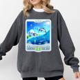 Frutiger Aero Skeuomorphism User Interface Nostalgia Premium Tri-Blend Comfort Colors Sweatshirt Pepper