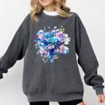 Frutiger Aero Y2K Fish Comfort Colors Sweatshirt Pepper