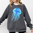 Frutiger Aero Y2K Jellyfish Comfort Colors Sweatshirt Pepper