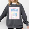 Fun Cute Introvert Cat Character Quote Men Women Comfort Colors Sweatshirt Pepper