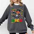 Future HBCU Grad Dabbing Kid Graduation For Boys Kids Comfort Colors Sweatshirt Pepper