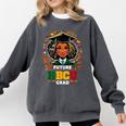 Future HBCU Grad Graduation Students Girl Kids Comfort Colors Sweatshirt Pepper