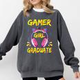 Gamer Girl Graduate Shirt Girls Kids Gamer Graduation Comfort Colors Sweatshirt Pepper