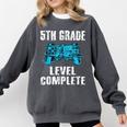 Gamer Graduation 5th Grade Level Complete Video Games Boys Comfort Colors Sweatshirt Pepper