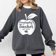 Geography Teacher Est 2018 School Graduation T Shirt Comfort Colors Sweatshirt Pepper