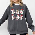 Ghost Book Reading Christmas Books Lover Teacher Kids Comfort Colors Sweatshirt Pepper