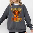Girl Future HBCU Graduate Afro College Graduation Kids Comfort Colors Sweatshirt Pepper