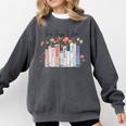 God Says I Am Book Bible Verse Christian Girls Women Comfort Colors Sweatshirt Pepper