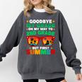 Goodbye 1st Grade First Summer Graduation Last Day Boys Comfort Colors Sweatshirt Pepper