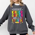 Goodbye Kinder Garten Hello 1st Grade Graduation 2024 Comfort Colors Sweatshirt Pepper