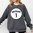 Graduate 1 Graduation Shirt Comfort Colors Sweatshirt Pepper