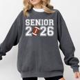 Graduate Senior Class Of 2026 Graduation American Football Comfort Colors Sweatshirt Pepper