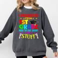 I Graduated From 1st Grade Graduation Matching Student Comfort Colors Sweatshirt Pepper
