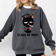 I Graduated Class Of2023 Cat Graduation Comfort Colors Sweatshirt Pepper