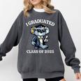I Graduated Graduate Class Of 2025 Koala Graduation Comfort Colors Sweatshirt Pepper