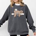 Graduation 2022 PhD Sloth Bachelor Master School Doctor Comfort Colors Sweatshirt Pepper