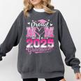Graduation 2025 Proud Mom Of 2025 Graduate Floral Women Comfort Colors Sweatshirt Pepper